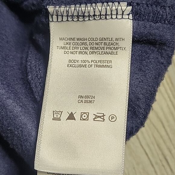 Columbia Navy Blue Full Zip Fleece Vest Mens Size Medium - Picture 7 of 8